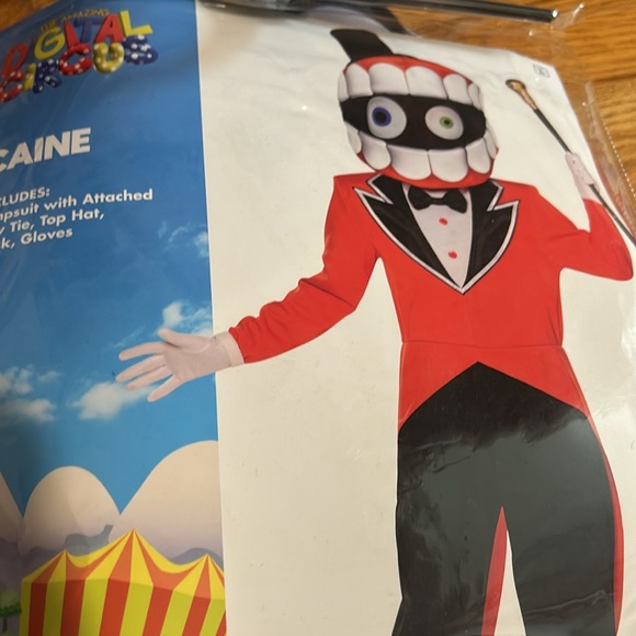 Caine costume from the Amazing Digital Circus. Child size small 4-6. Like new - Picture 3 of 3